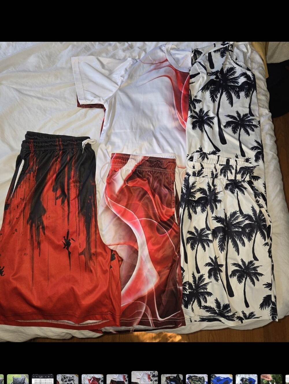 Tropical Palm & Abstract Prints Short Sets